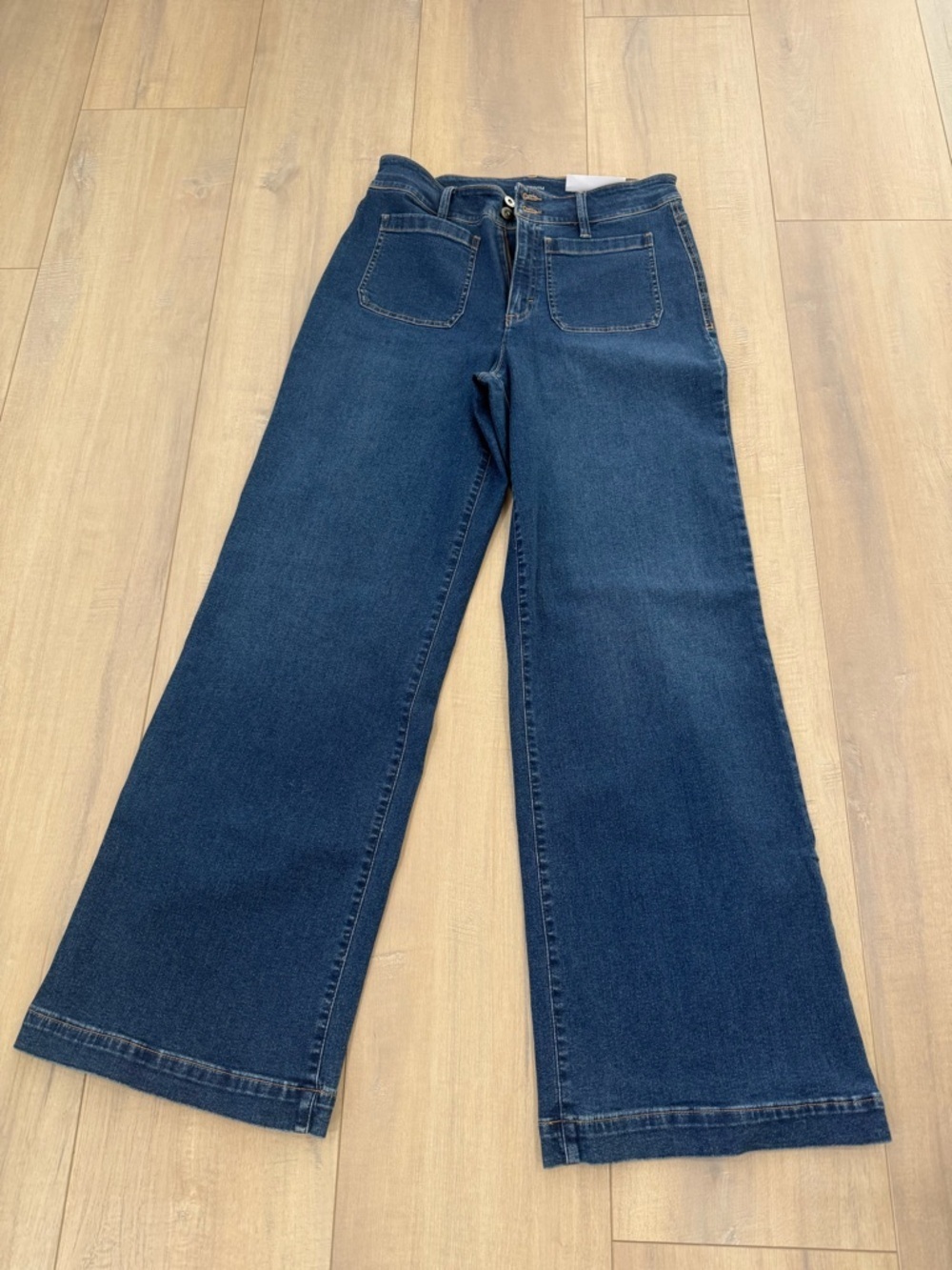 INC International Concepts Dark Blue Flare Jeans - Picture 1 of 5